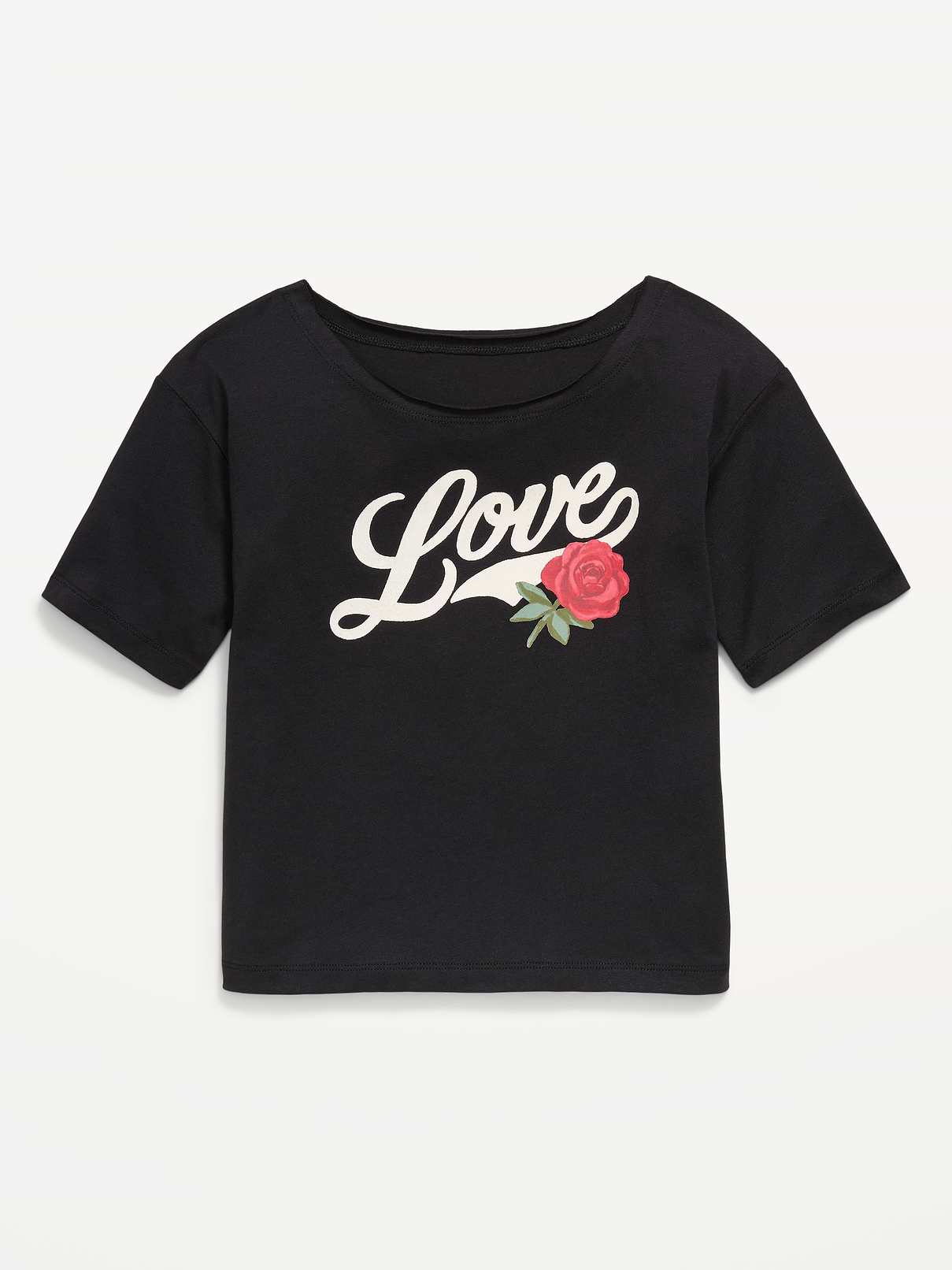 Image number 2 showing, Off-Shoulder Graphic T-Shirt for Girls