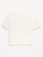 Image number 3 showing, Off-Shoulder Graphic T-Shirt for Girls