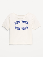 Image number 2 showing, Off-Shoulder Graphic T-Shirt for Girls