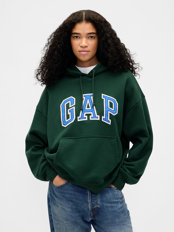 Image number 7 showing, Adult Extra Heavyweight French Terry Oversized Logo Hoodie
