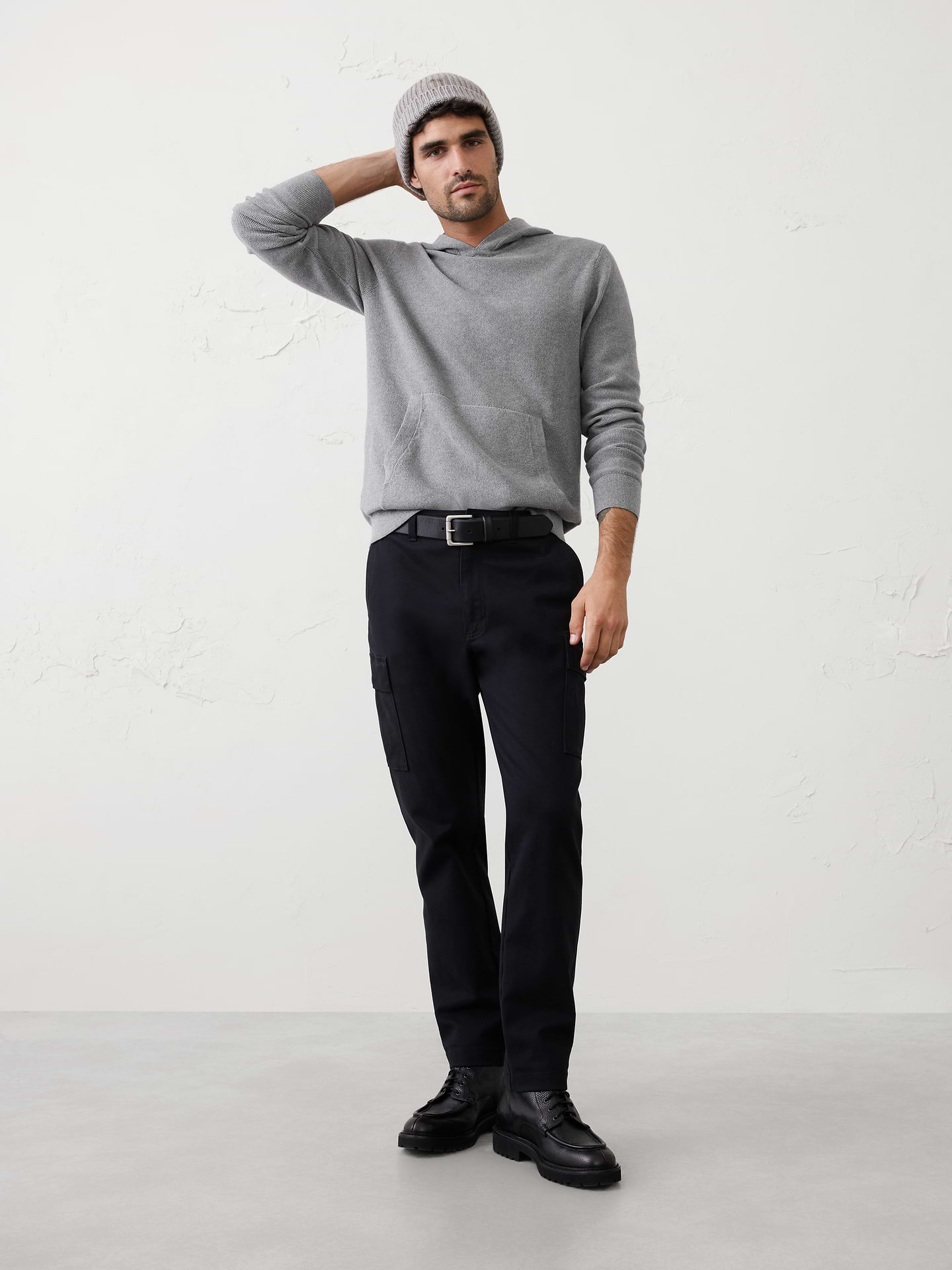 Image number 1 showing, Textured Sweater Hoodie