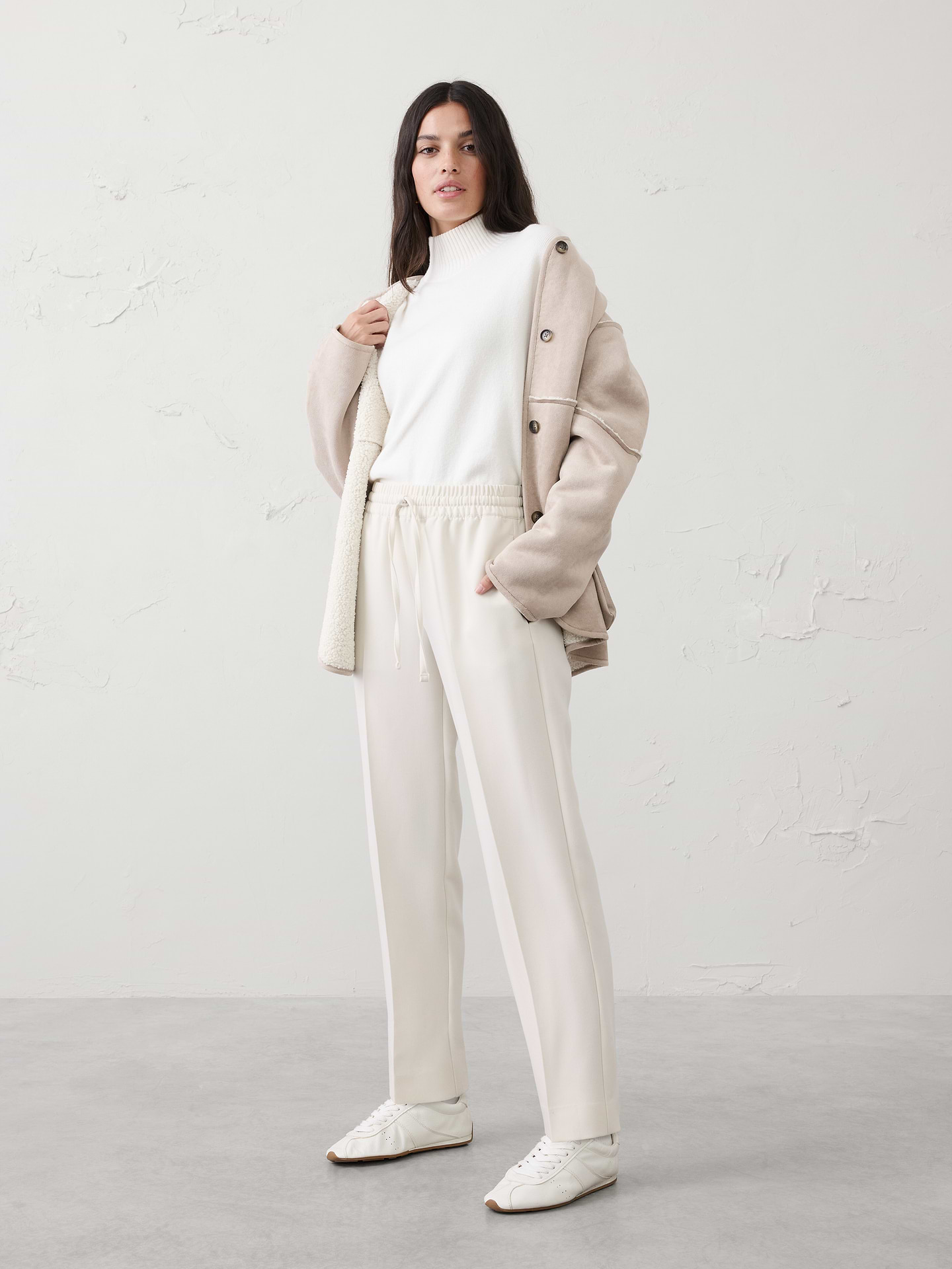 Image number 1 showing, Tapered High-Rise Pull-On Pant