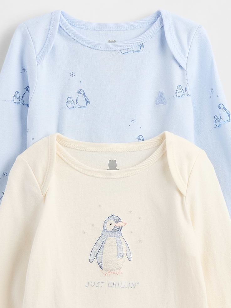 Image number 4 showing, Baby Organic Cotton Bodysuit Outfit Set (3-Pack)