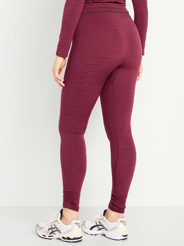 Image number 6 showing, High-Waisted Seamless Jacquard Leggings