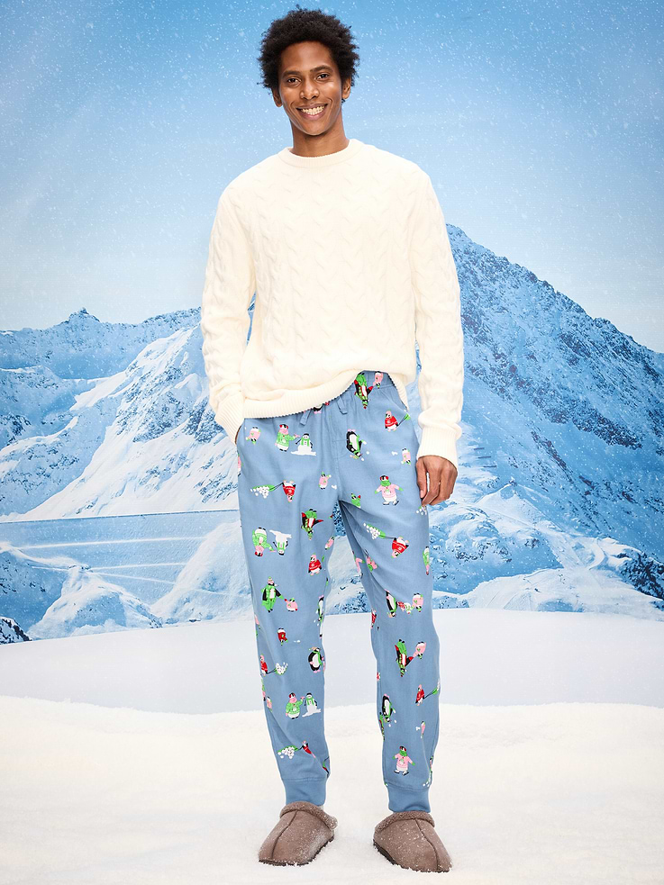 Image number 1 showing, Flannel Pajama Jogger for Men