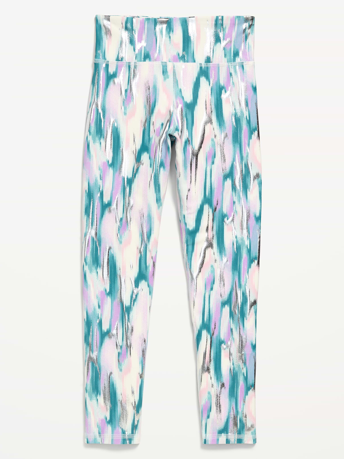 Image number 5 showing, High-Waisted PowerSoft 7/8-Length Leggings for Girls