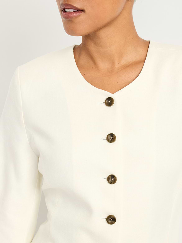 Fitted Long Blazer