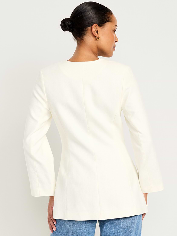 Fitted Long Blazer