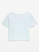 Image number 3 showing, Off-Shoulder Graphic T-Shirt for Girls