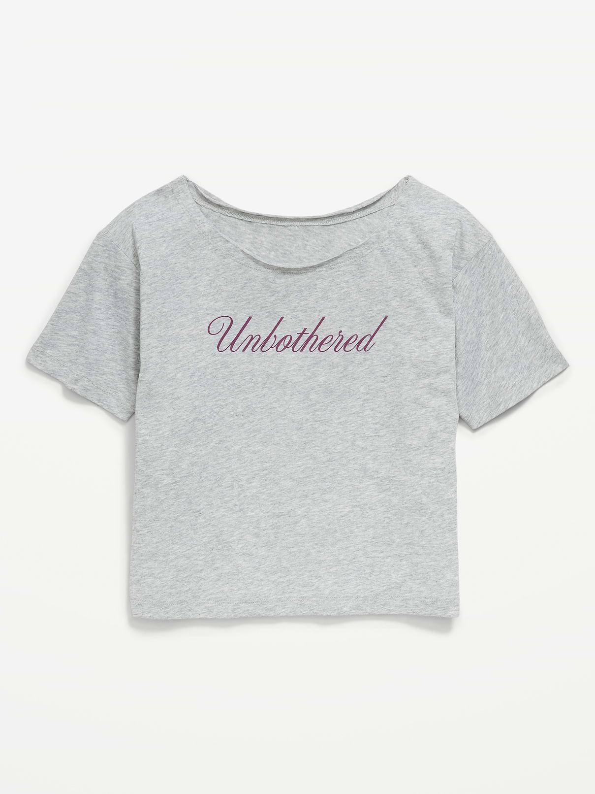 Image number 1 showing, Off-Shoulder Graphic T-Shirt for Girls