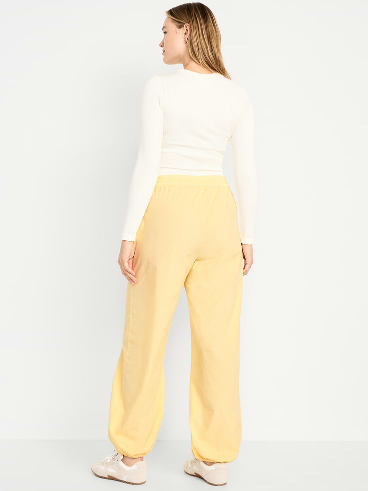 Image number 6 showing, Lightweight Pull-On Poplin Balloon Pants