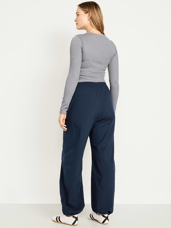 Lightweight Pull-On Poplin Balloon Pants