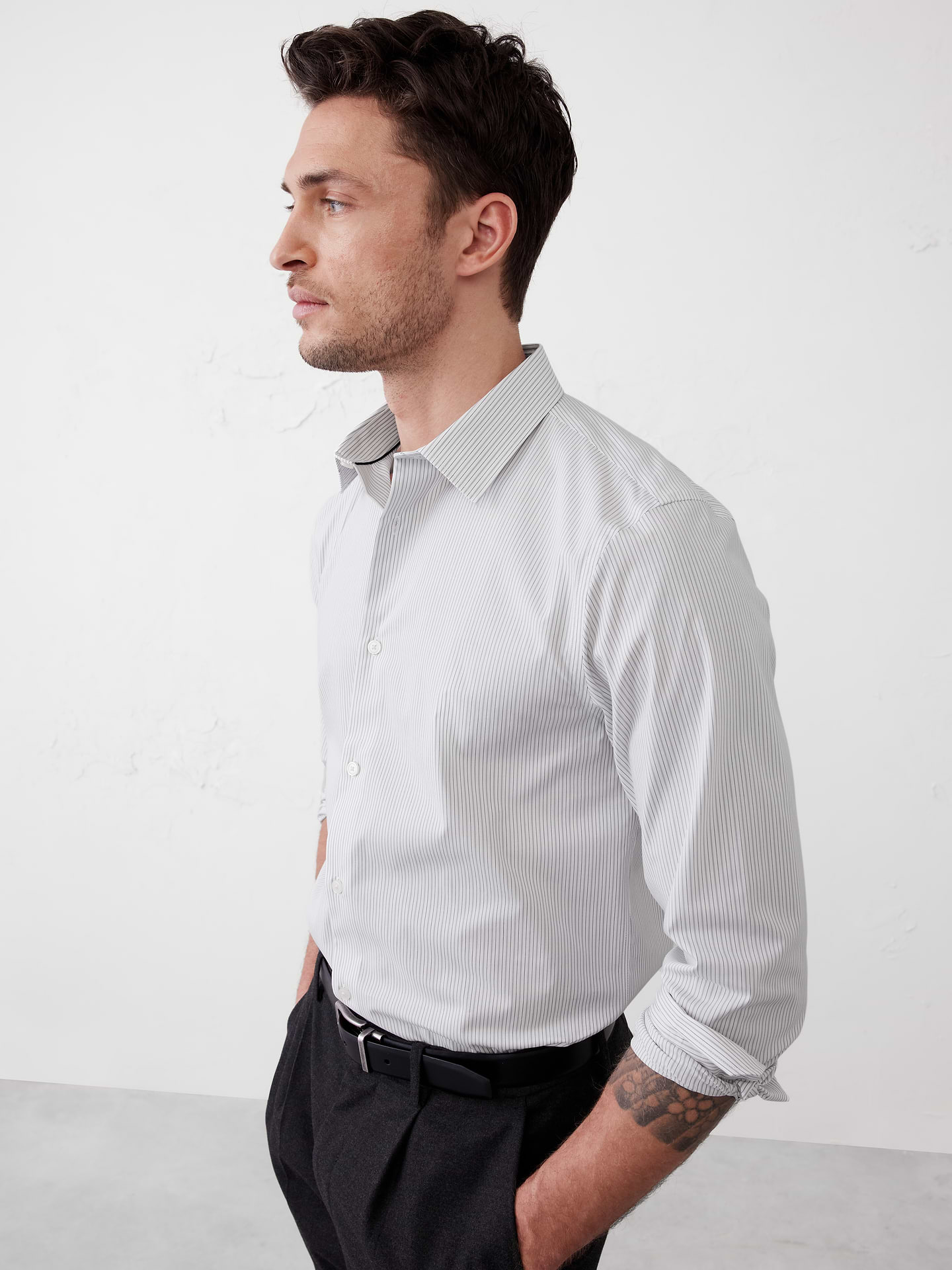 Image number 1 showing, Slim-Fit Dress Shirt