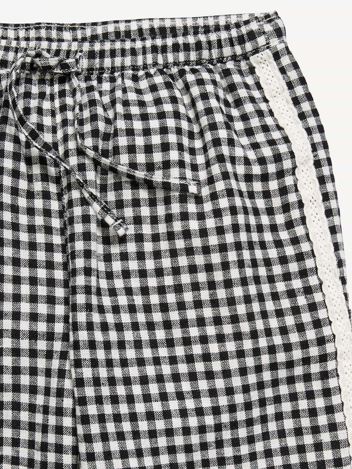 Image number 5 showing, Lace-Trim Linen-Blend Pants for Girls