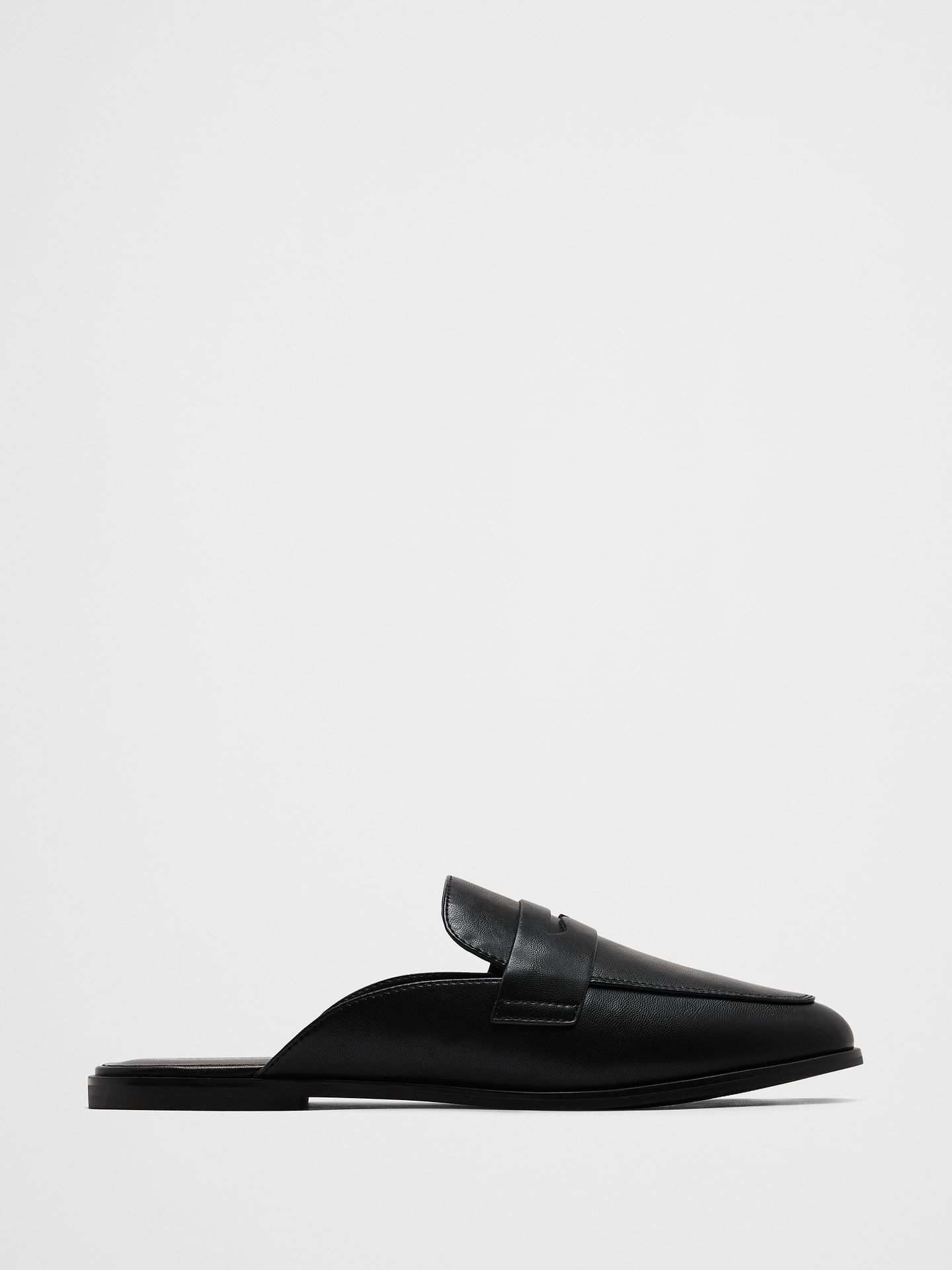 Image number 1 showing, Vegan Leather Loafer Mule