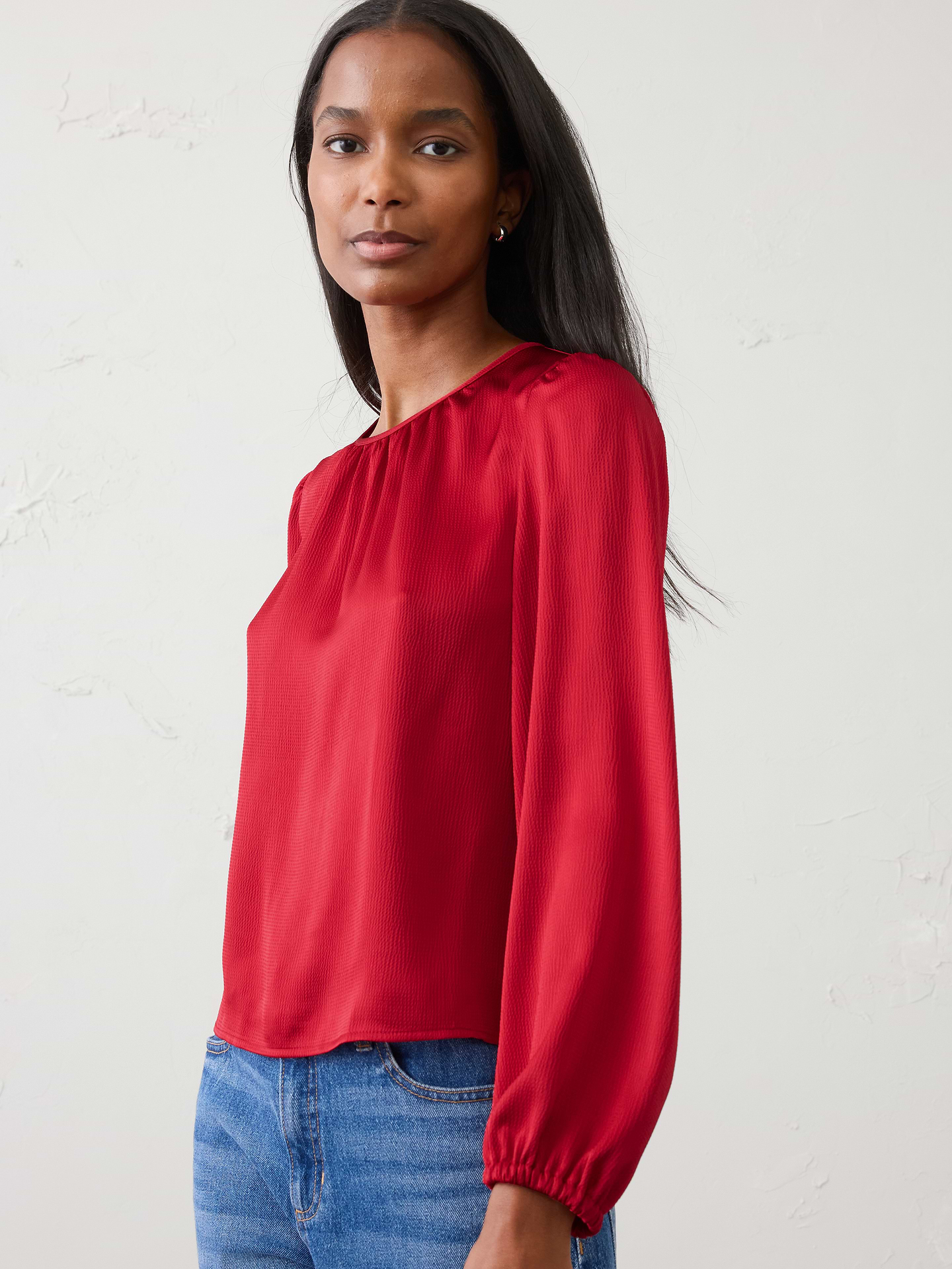 Image number 1 showing, Volume-Sleeve Top