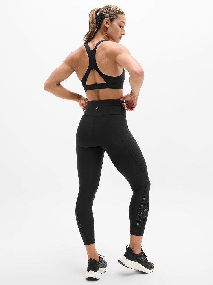 Image 2 of 7, Interval Stash High Rise Perforated 7/8 Legging