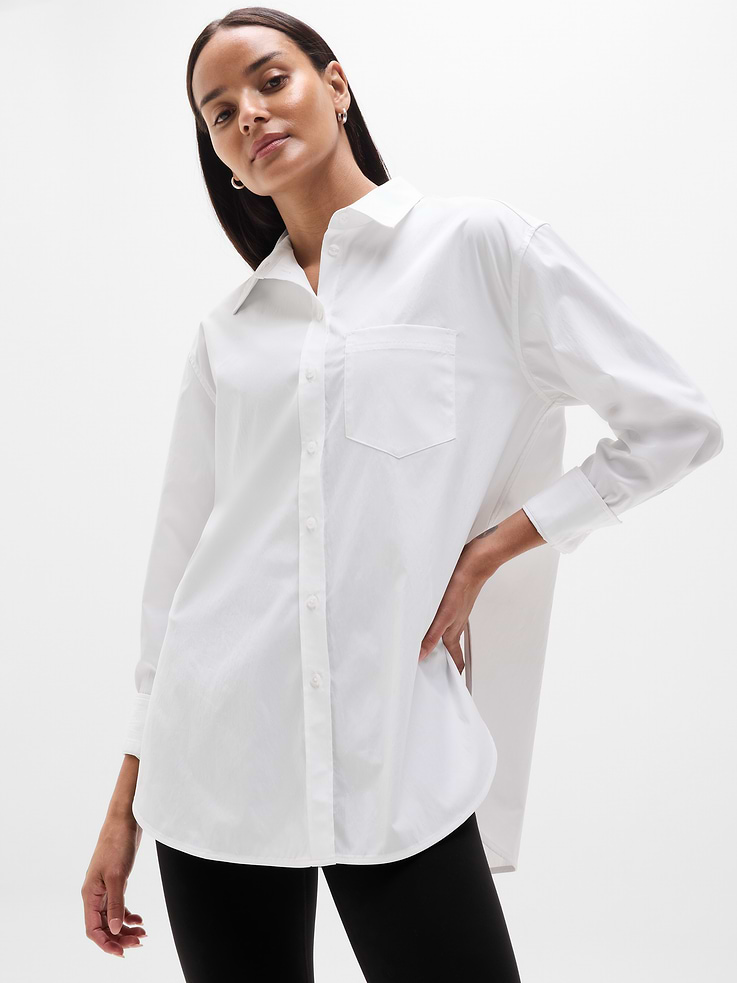 Image number 1 showing, Midday Oversized Poplin Shirt