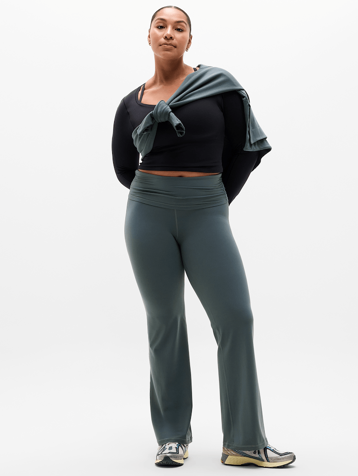 Image number 5 showing, Transcend High Rise Fold Over Flare Legging