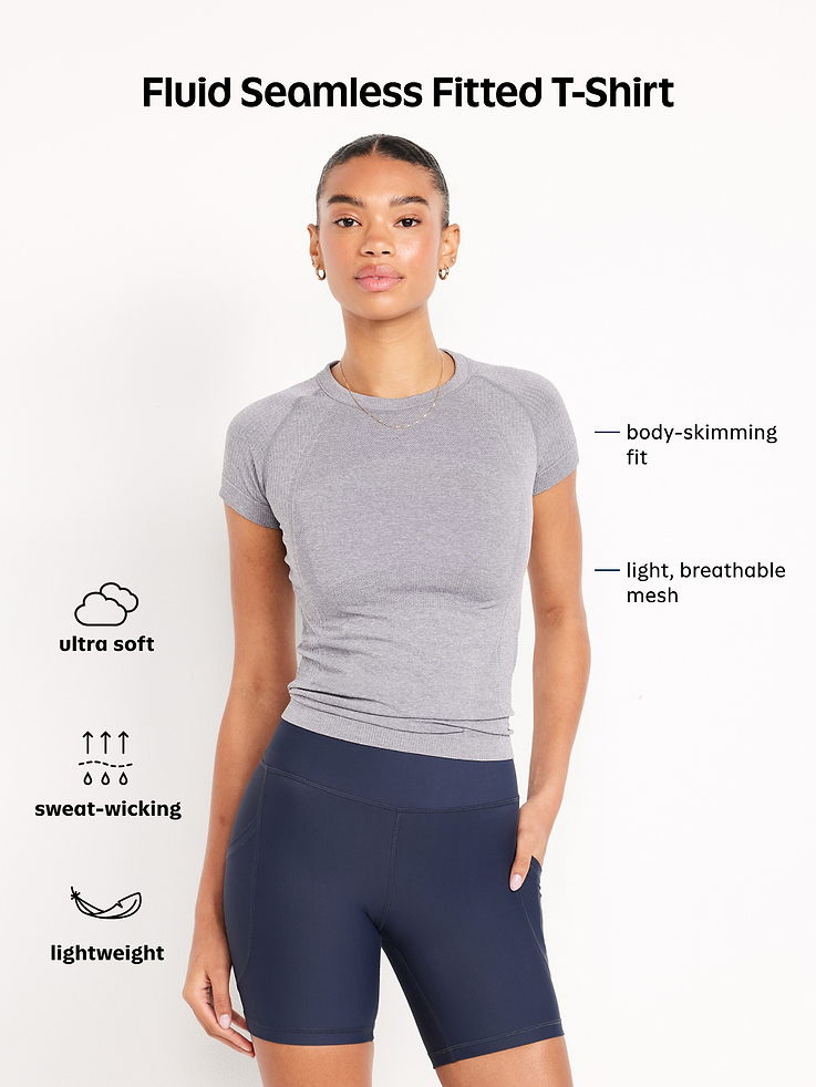 Image number 9 showing, Fluid Seamless Fitted T-Shirt