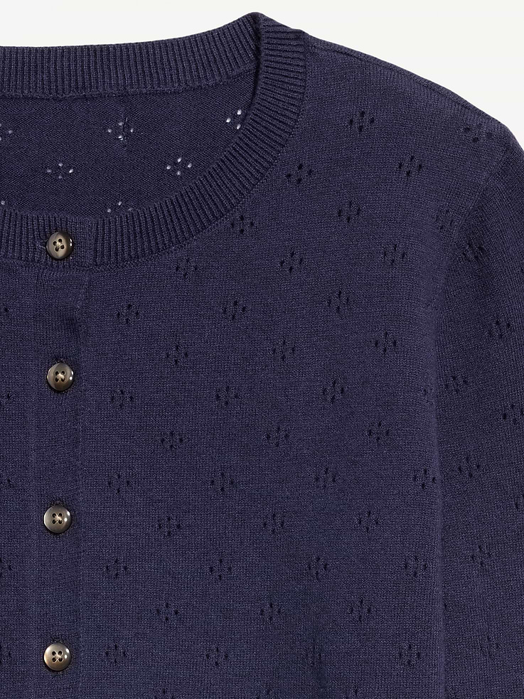 Image number 5 showing, SoSoft Lite Cropped Pointelle Cardigan