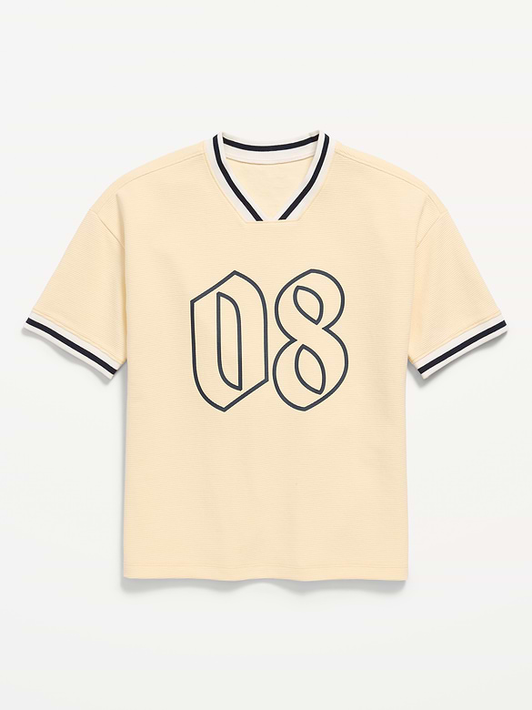 Short-Sleeve Soccer Jersey Sweater for Boys