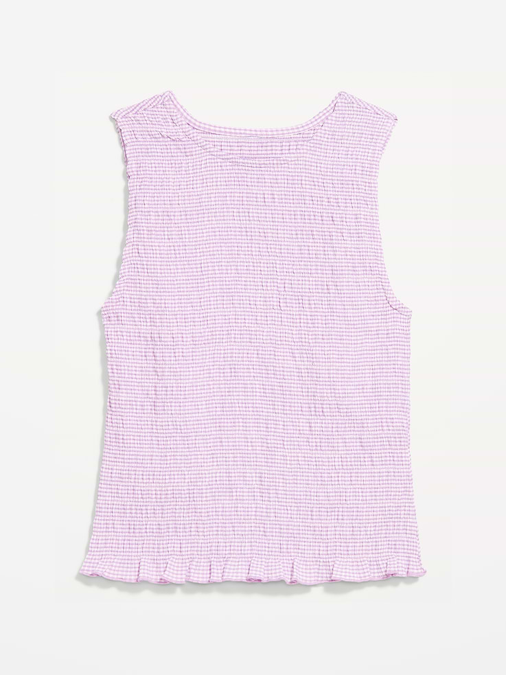 Image number 5 showing, Sleeveless Smocked Tank Top
