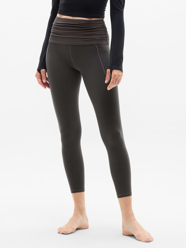 Image number 1 showing, Salutation Stash Fold Over 7/8 Legging