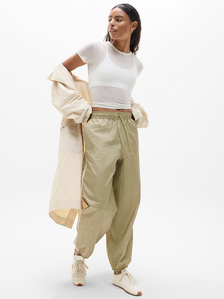 Image number 2 showing, Daybreak Mid Rise Parachute Jogger