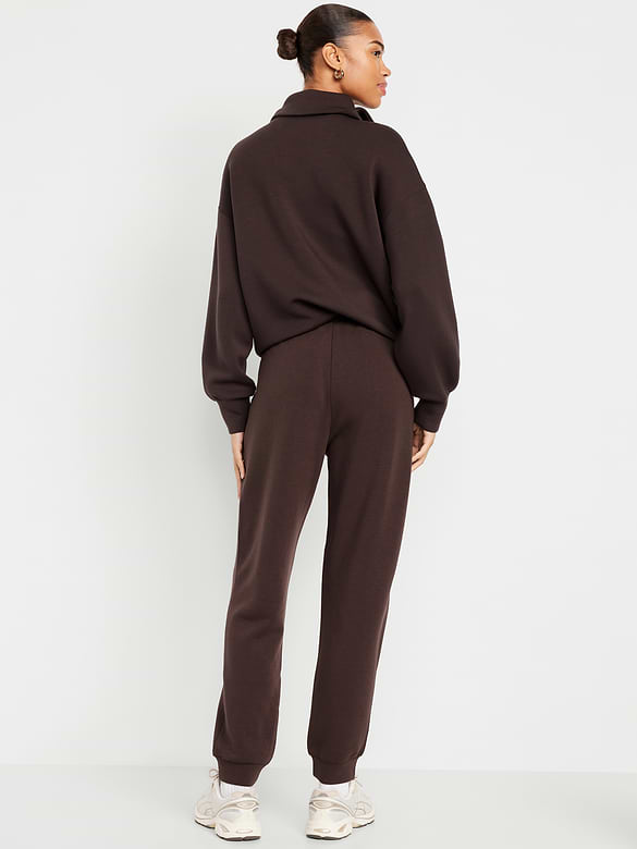 High-Waisted Bounce Fleece Jogger Sweatpants