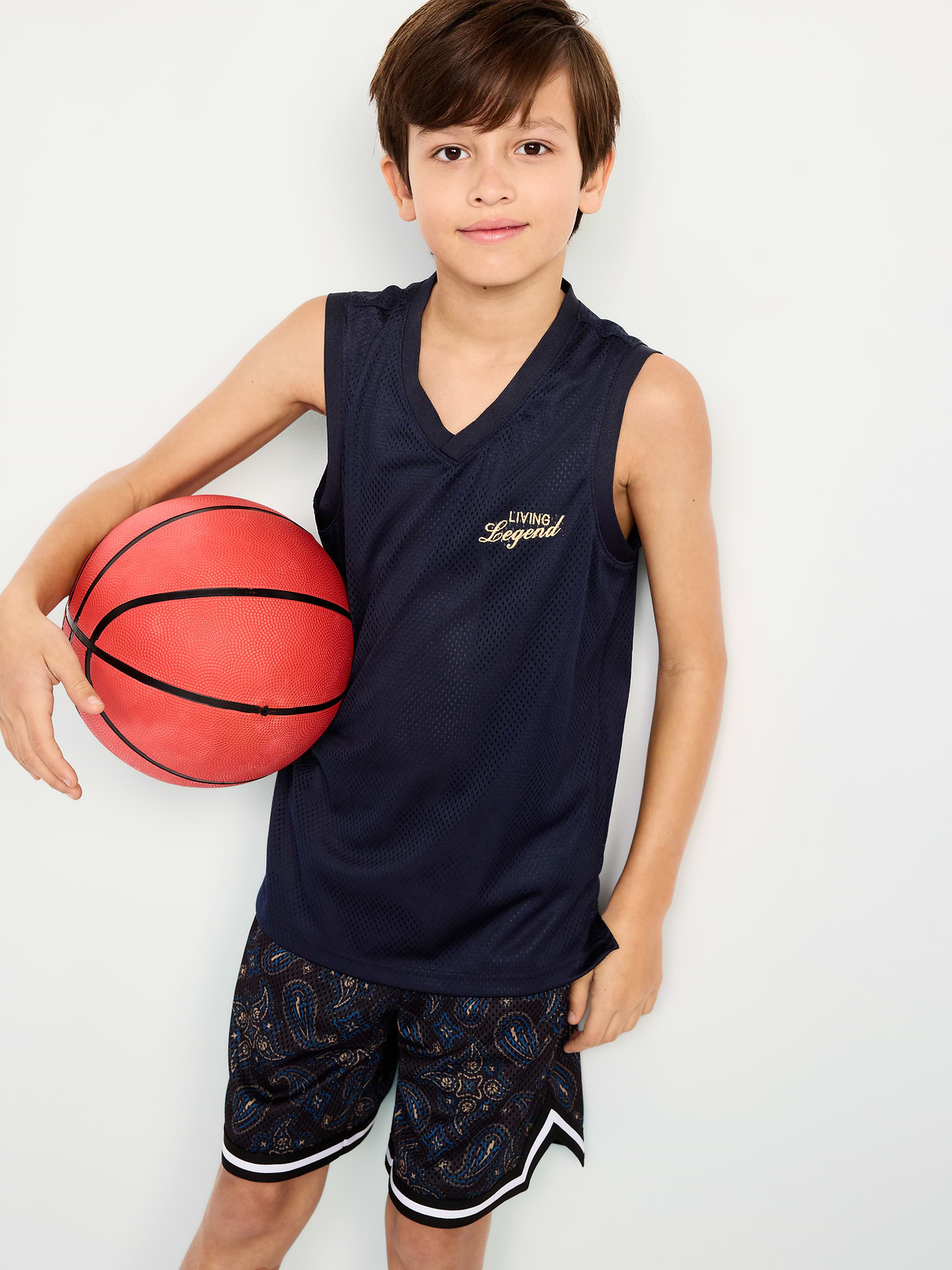 Image 1 of 4, v neck, sleeveless, graphic at front, Product #803462