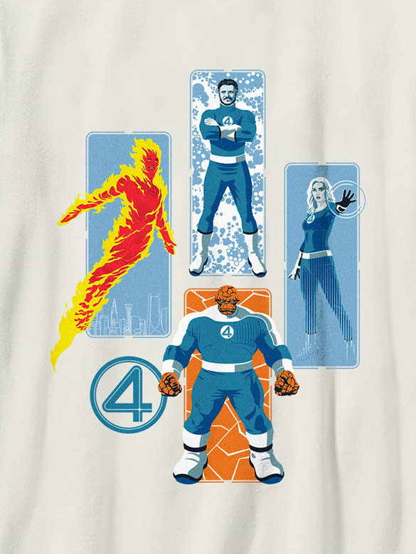 Kids Fantastic Four Family Graphic T-Shirt