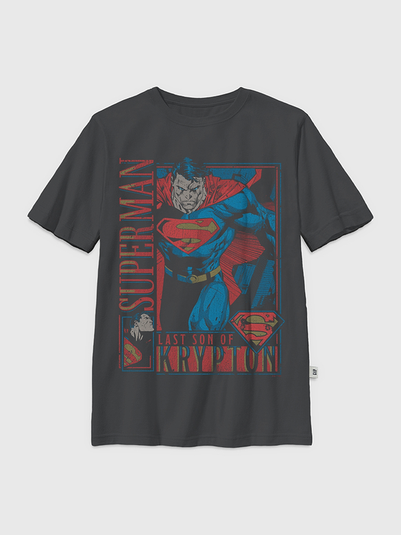 Kids Superman Retro Graphic T-Shirt