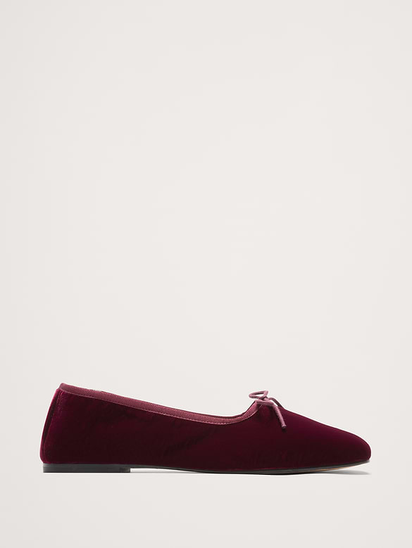 Jada Velvet Square-Toe Flat by Freda Salvador