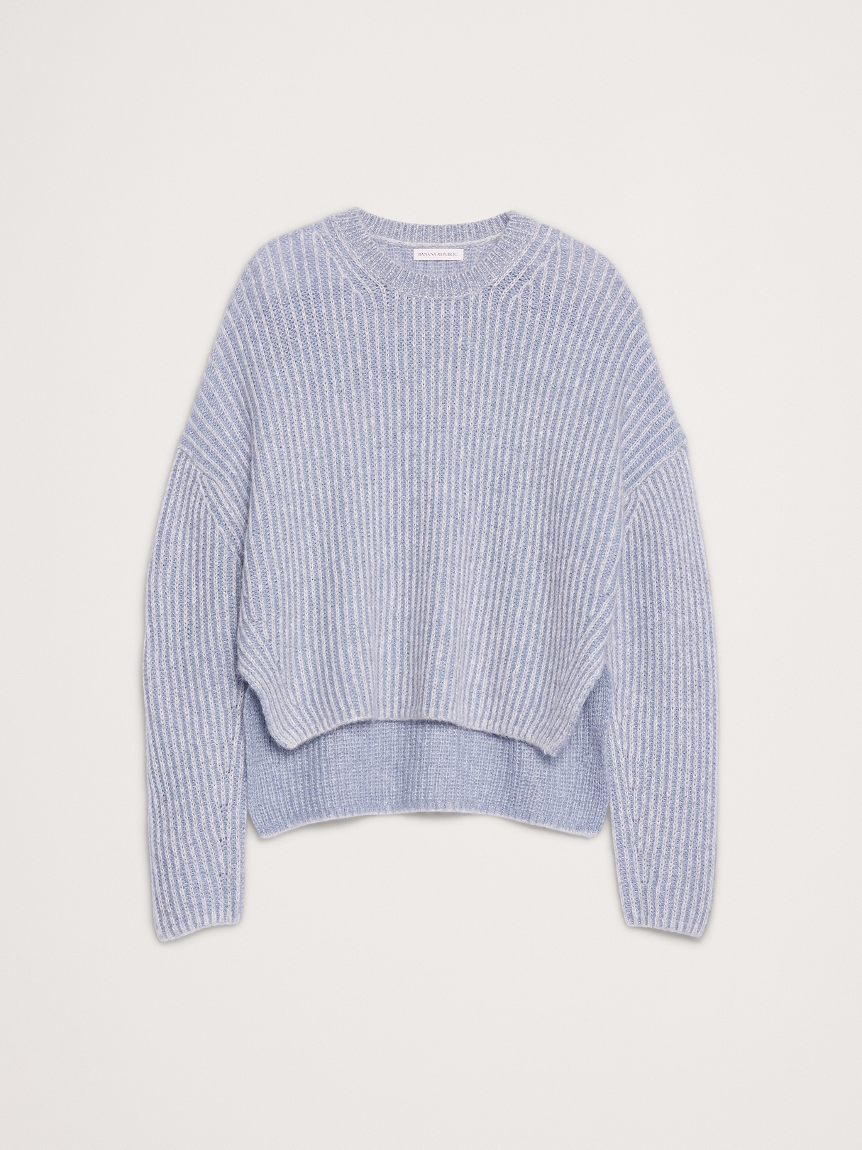 Alpaca-Wool Blend Ribbed Sweater | Banana Republic