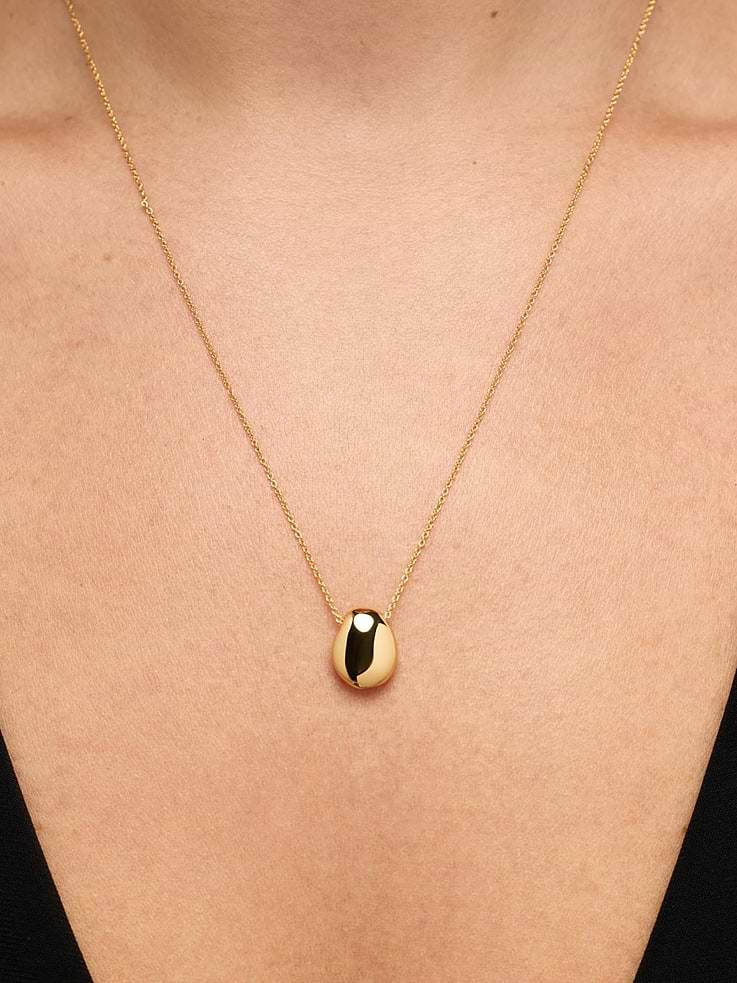 Image number 4 showing, Ana Luisa Gold Mini Pebble Necklace