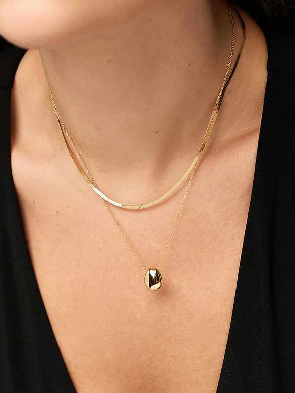 Ana Luisa Gold Mini Pebble Necklace