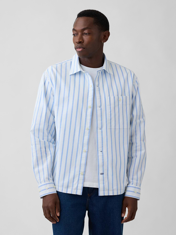 Image number 1 showing, Oxford Shirt in Boxy Fit