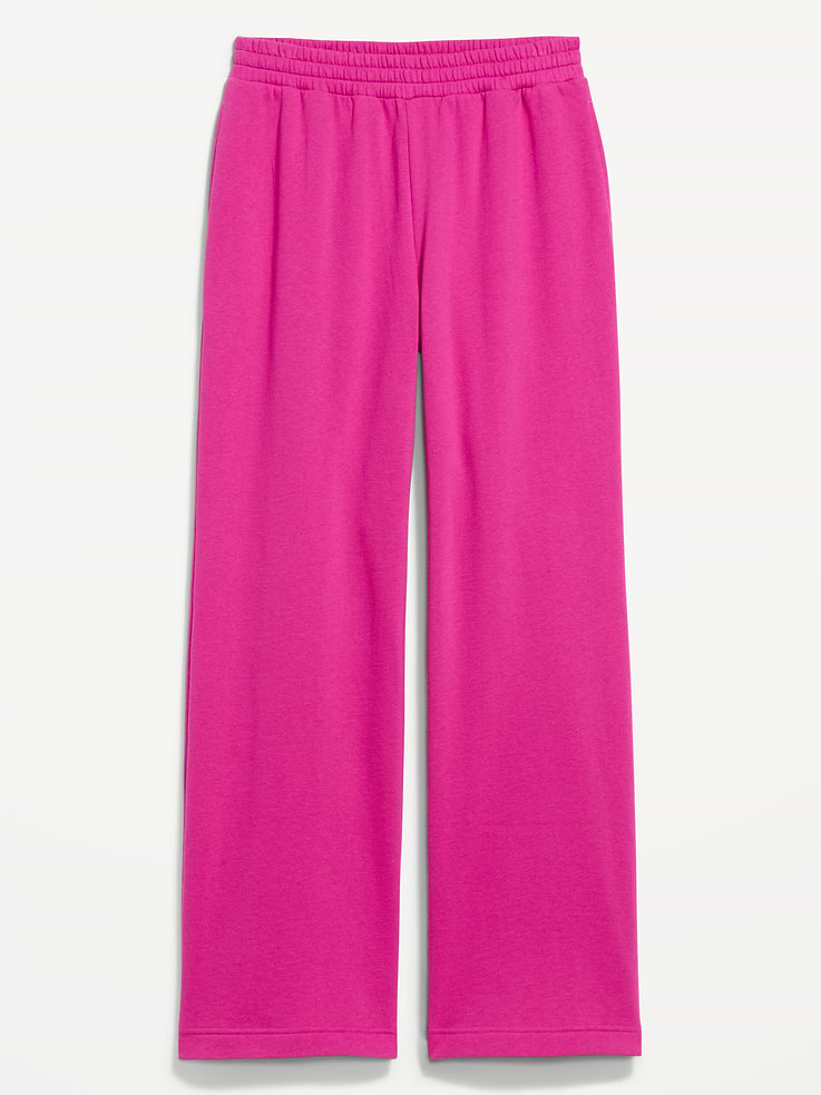 L'image numéro 5 présente Pantalon en coton ouaté à jambe large et à taille haute PurConfort
