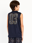 Image 2 of 4, Mesh Graphic Basketball Tank Top for Boys