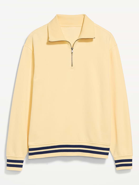 Collared Nautical Fleece Pullover