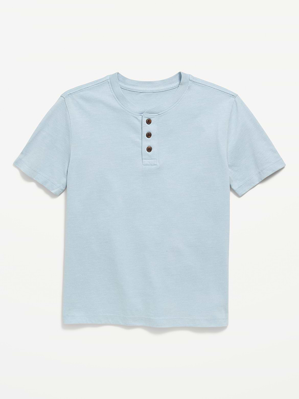 Softest Short-Sleeve Henley T-Shirt for Boys