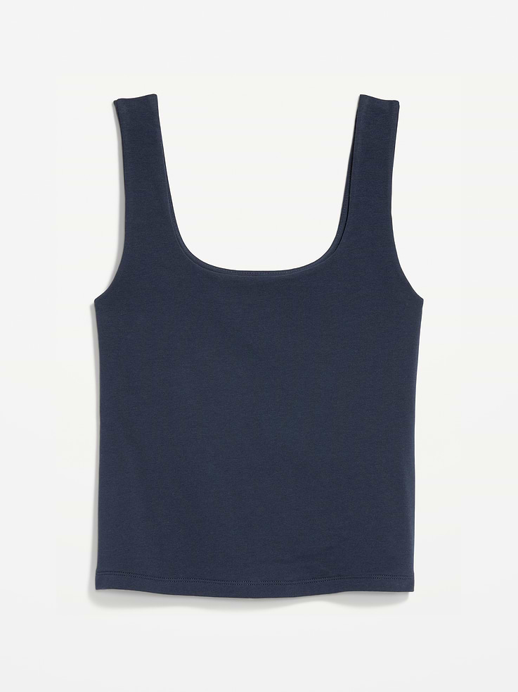 Image number 5 showing, Hug Double-Layer Scoop-Neck Tank Top