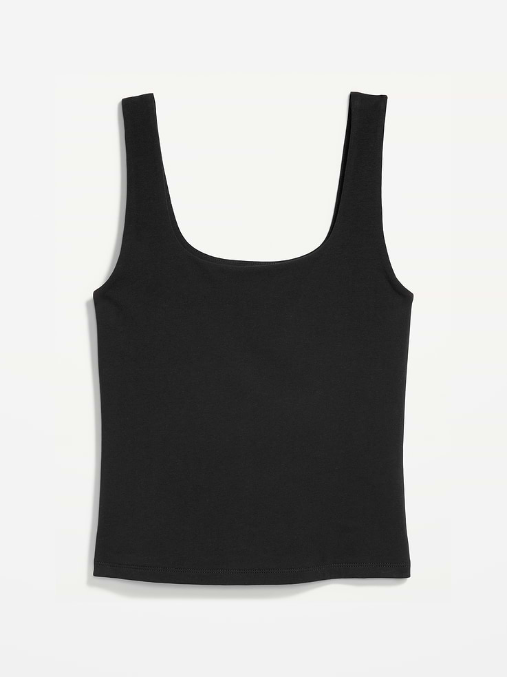 Image number 5 showing, Hug Double-Layer Scoop-Neck Tank Top
