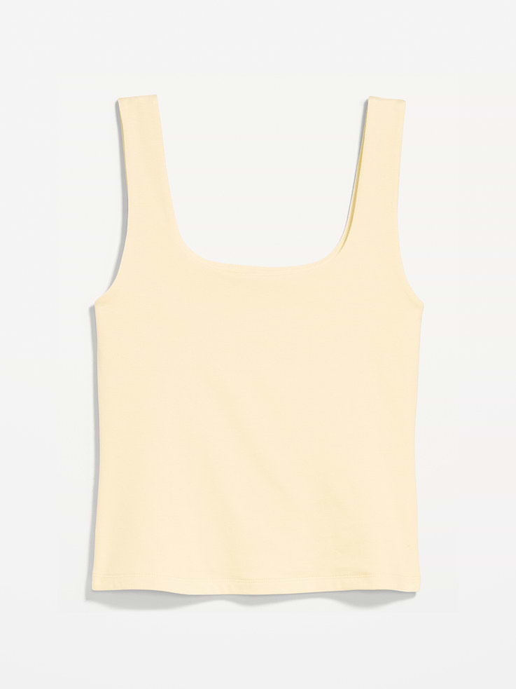 Image number 5 showing, Hug Double-Layer Scoop-Neck Tank Top