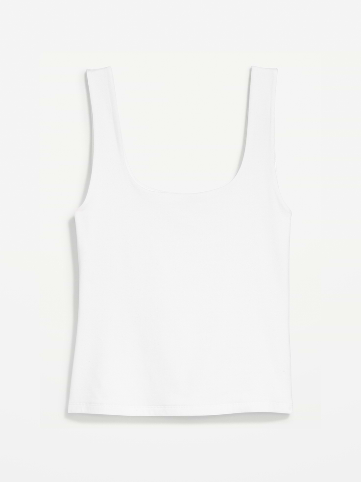 Image number 5 showing, Hug Double-Layer Scoop-Neck Tank Top