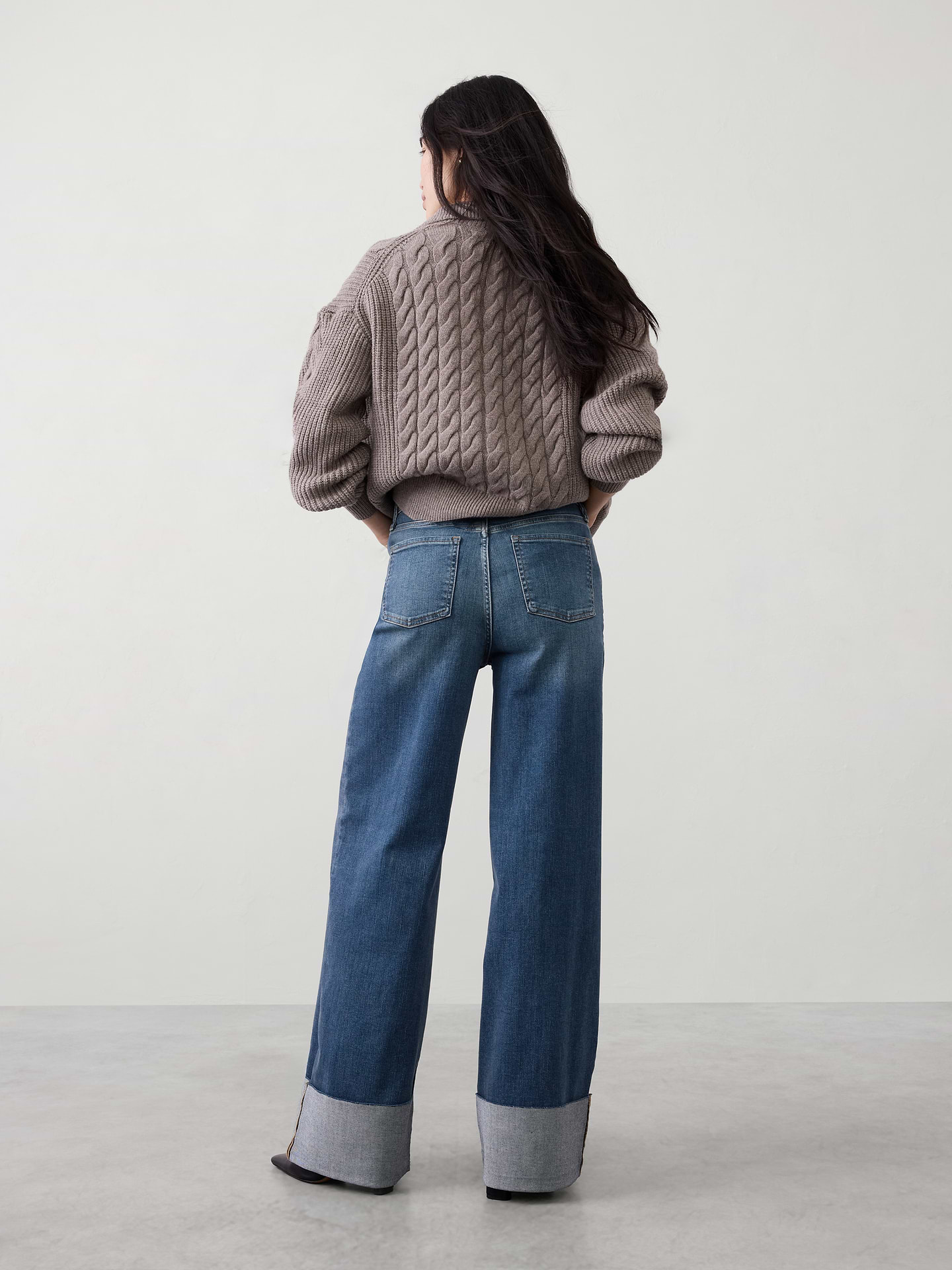 Image number 4 showing, Wide-Leg High-Rise Jean