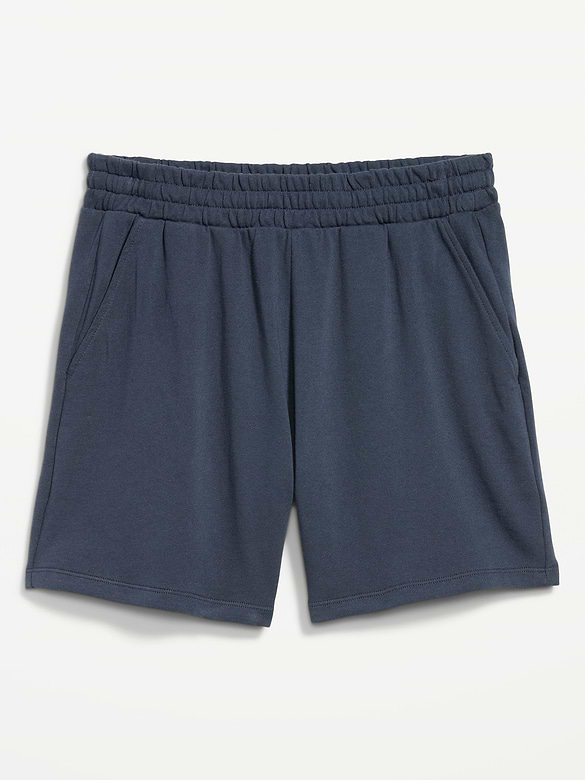 High-Waisted Relaxed Shorts -- 5-inch inseam