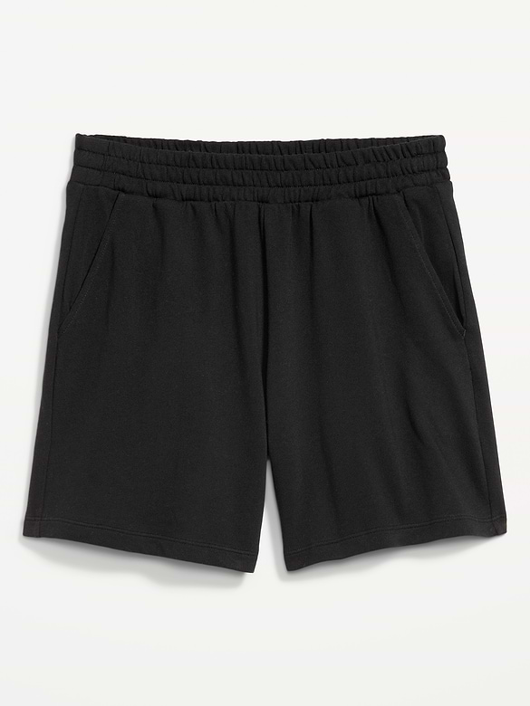 Image number 5 showing, High-Waisted Relaxed Shorts -- 5-inch inseam