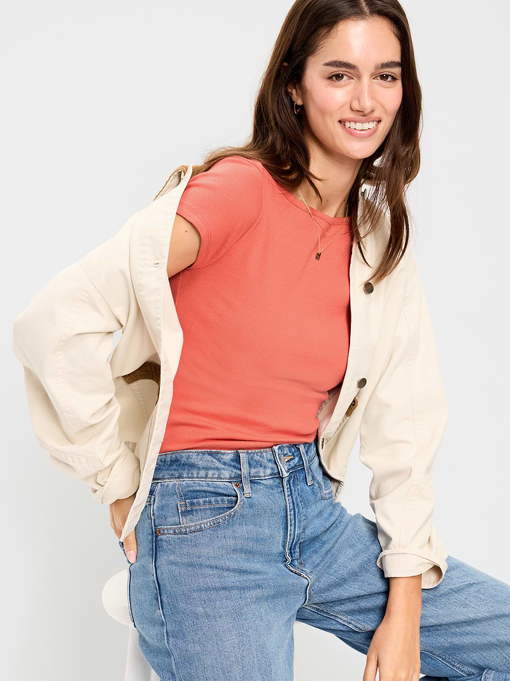 Image 3 of 9, Snug Boatneck T-Shirt